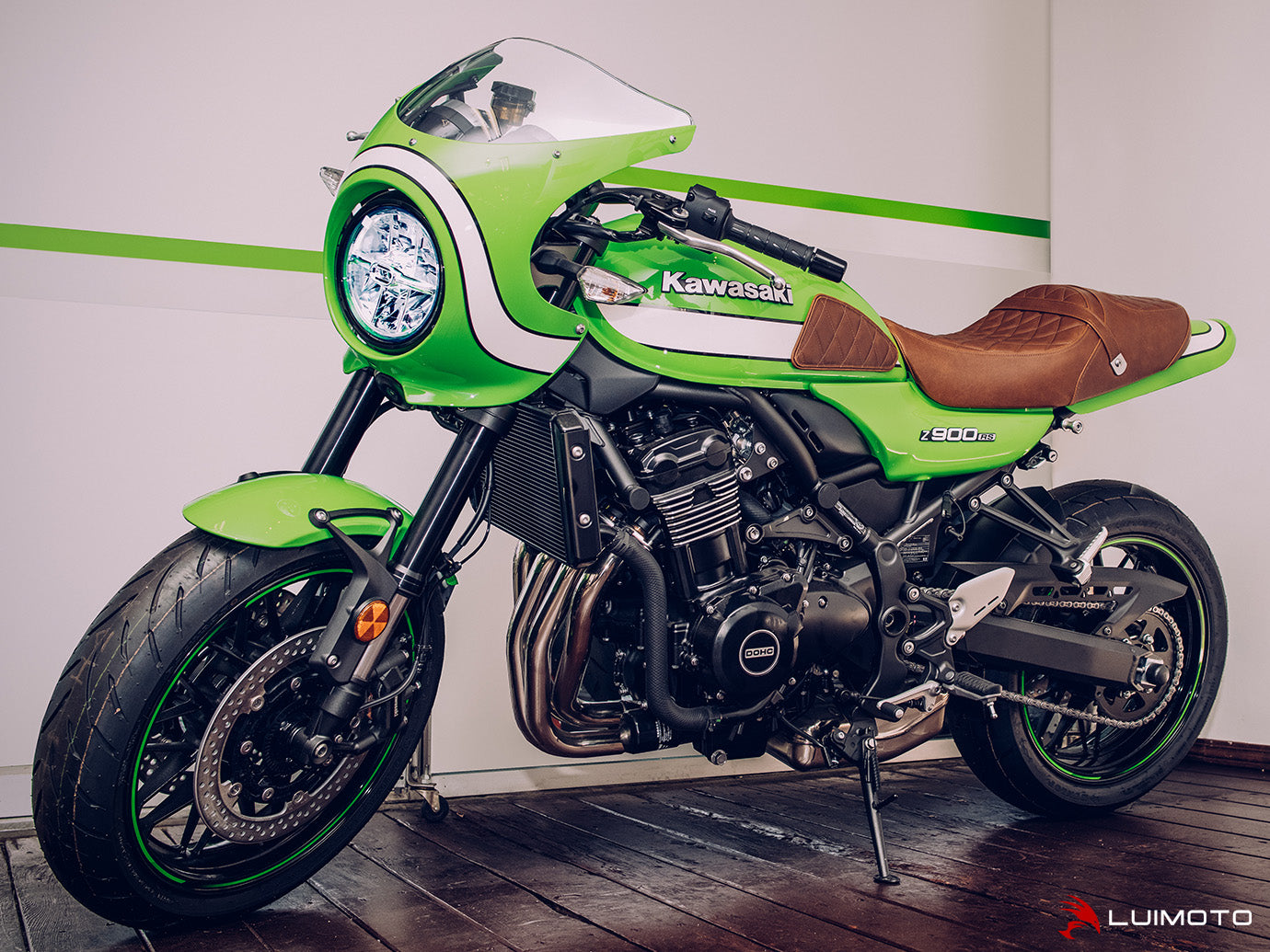 LUIMOTO TANK LEAF DIAMOND Tank Pads for the Kawasaki Z900RS / CAFE