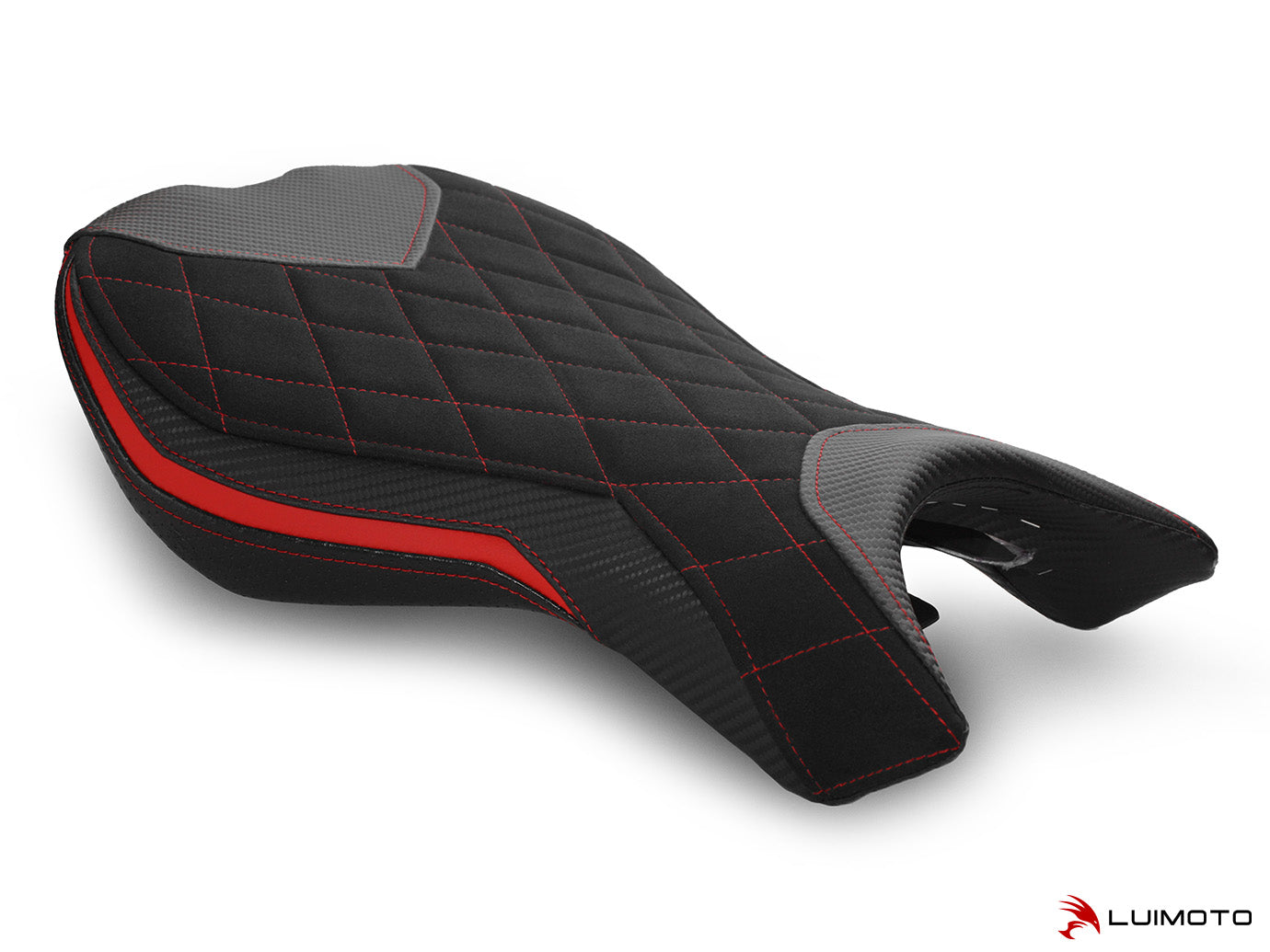 LUIMOTO (Diamond Sport) Rider Seat Covers for the Triumph DAYTONA 765 / 675 (13-18) & STREET TRIPLE Rx (15-16)