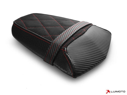 LUIMOTO (Diamond Sport) Passenger Seat Covers for the Triumph DAYTONA 765 / 675 (13-18) & STREET TRIPLE Rx (15-16)