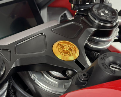 Motocorse Billet Steering Head Nut for the Ducati Panigale V4 (2025+)