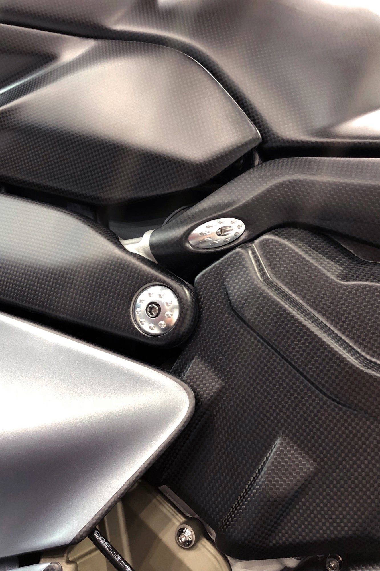 Motocorse Aluminum Subframe Plugs for the Ducati Panigale V4 / S / Speciale