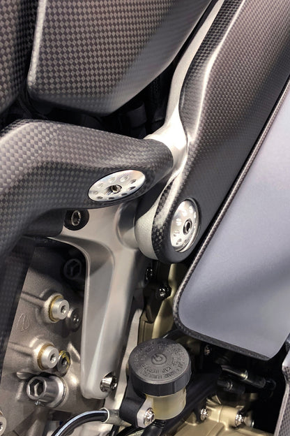 Motocorse Aluminum Frame plugs for the Ducati Panigale V4 / S / Speciale