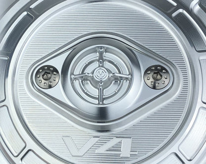 Motocorse NEW STYLE Aluminum Timing Inspection Cover for the Ducati Panigale / Streetfighter / Multistrada / Diavel V4
