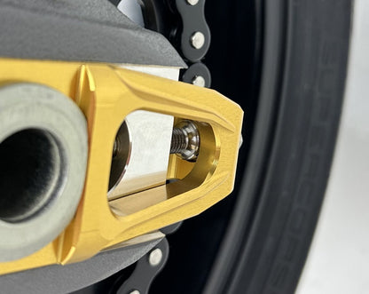 Motocorse Titanium Hardware Kit for thier Billet Chain Adjusters for Ducati Panigale / Streetfighter V4 (2025+)