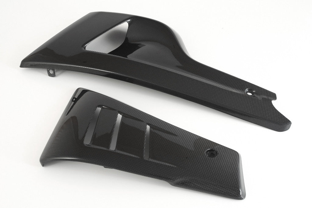 MOTOCORSE - CARBON FIBER BELLY COVERS SET FOR DUCATI DIAVEL 2010-16