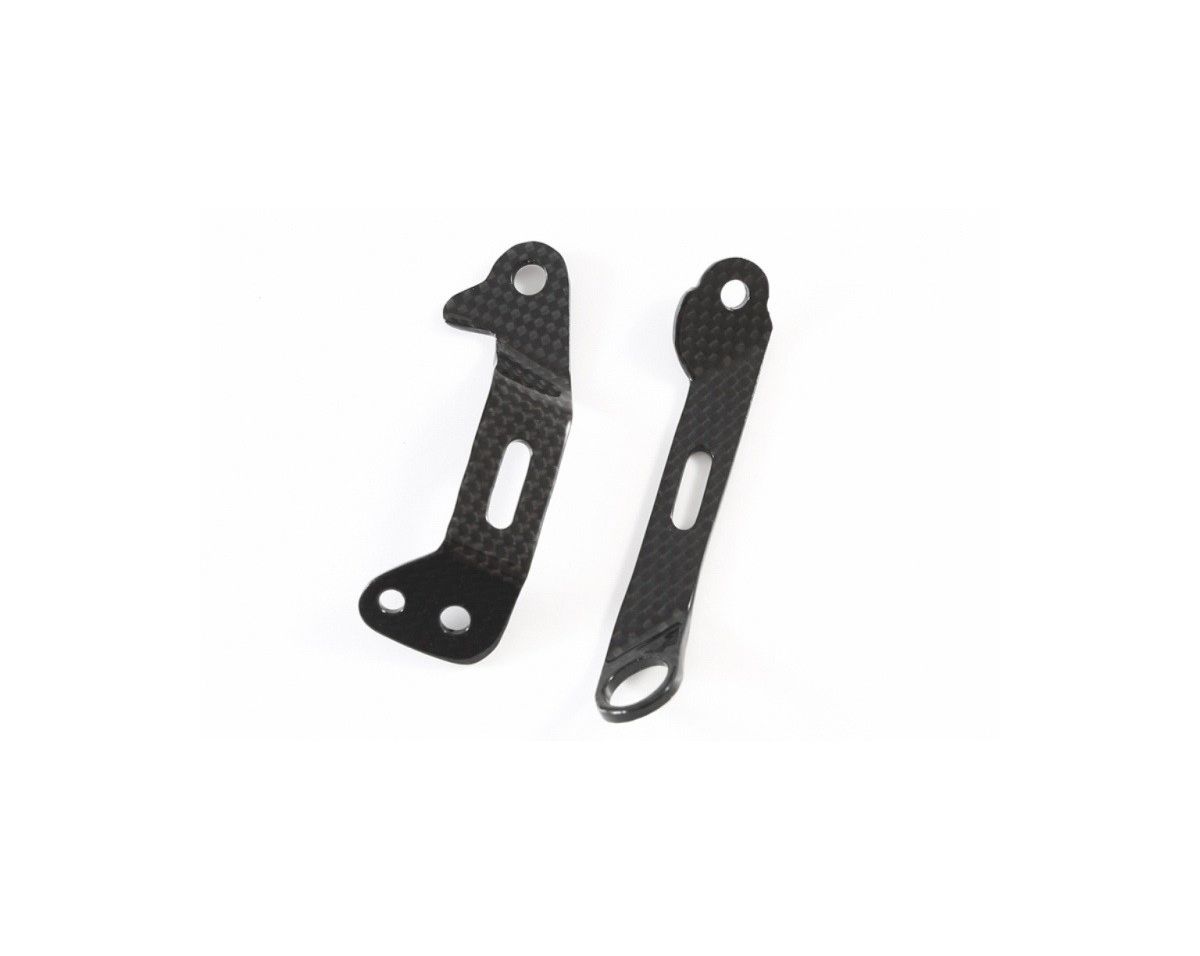 MOTOCORSE - CARBON FIBER RESERVOIR BRAKETS FOR Ducati Panigale V4 / 899 / 959 / 1199 / 1299 / V2