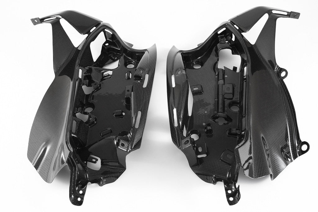 MOTOCORSE - CARBON FIBER ELECTRONICS HOLDER - SET FOR DUCATI 1299 / 1199 / 959 / 899 PANIGALE