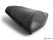 LUIMOTO RACE Passenger Seat Covers for the YAMAHA YZF-R3 (2015+), YZF-R25 (2015+), and MT-03 (2020+)