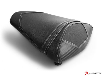 LUIMOTO RACE Passenger Seat Covers for the YAMAHA YZF-R3 (2015+), YZF-R25 (2015+), and MT-03 (2020+)