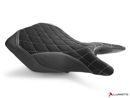 LUIMOTO DIAMOND Rider Seat Covers for the YAMAHA YZF R3 (2015+) & YZF-R25 (2015+)
