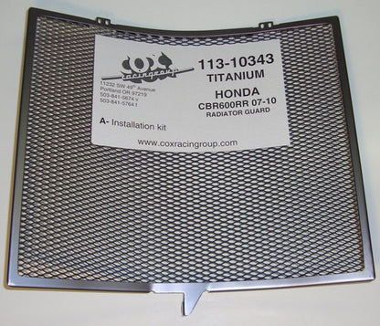 Cox Racing Radiator Guards for the Honda CBR600RR (2007+)