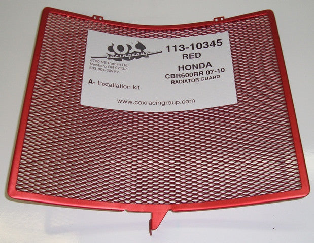 Cox Racing Radiator Guards for the Honda CBR600RR (2007+)