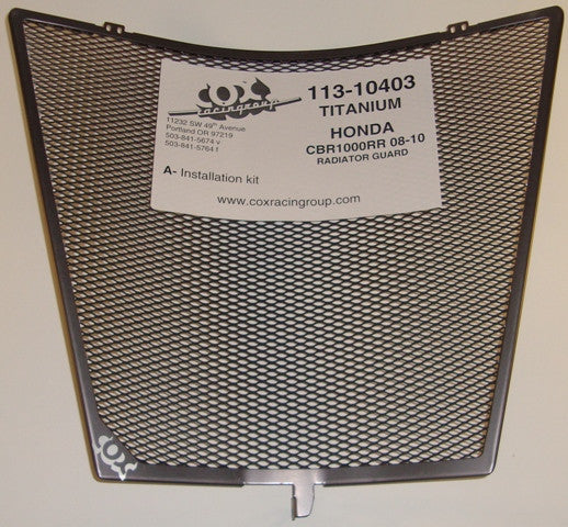Cox Racing Radiator Guards for the Honda CBR1000RR (08-20)