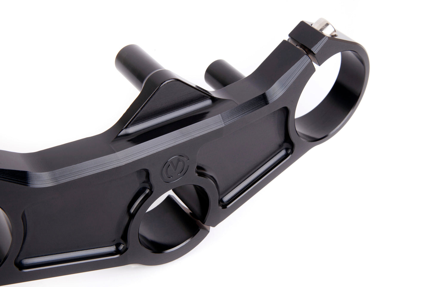 Motocorse Custom Ohlins R&T Forks with SBK Lowers and Billet Triple Clamps and Clip-ons for MV Agusta Superveloce 800