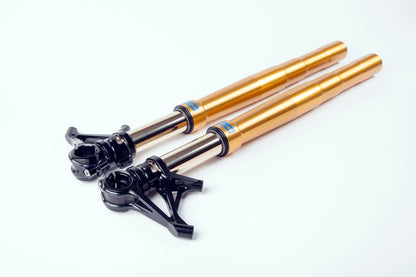 Motocorse Custom Ohlins R&T Forks with SBK Lowers and Billet Triple Clamps and Clip-ons for MV Agusta F3 675 / 800