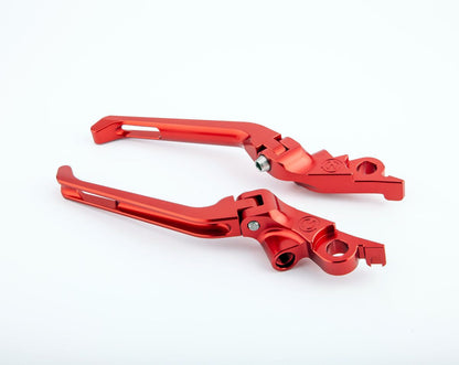 Motocorse BIllet Aluminum Folding Adjustable Lever Set For MV Agusta Models with Nissin Master cylinders
