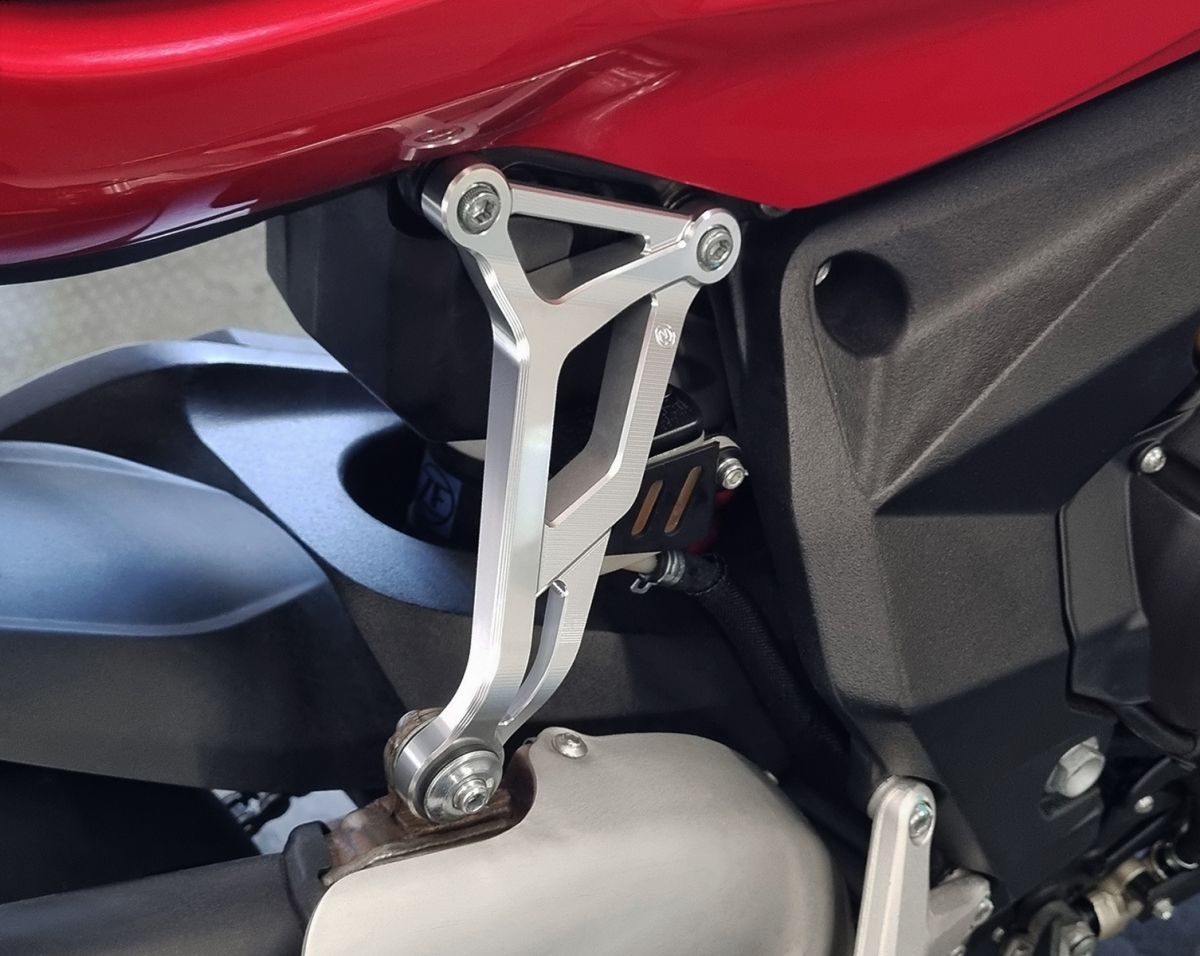 Motocorse Billet Aluminum Muffler Support Bracket for 2018+ MV Agusta F3 675/800 and Superveloce 800