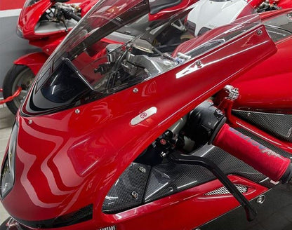 Motocorse Billet Aluminum Mirror Block-offs for MV Agusta F4 (up to 2009)