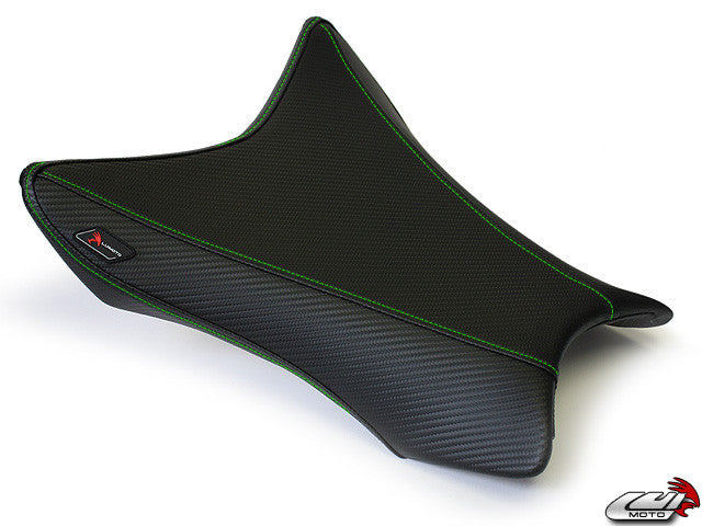 LUIMOTO (Baseline) Rider Seat Covers for the KAWASAKI ZX-10R (11-15)
