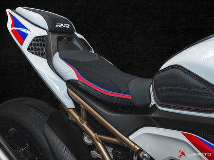 LUIMOTO (Technik) M SPORT Rider Seat Cover for the BMW S1000RR (2020+)