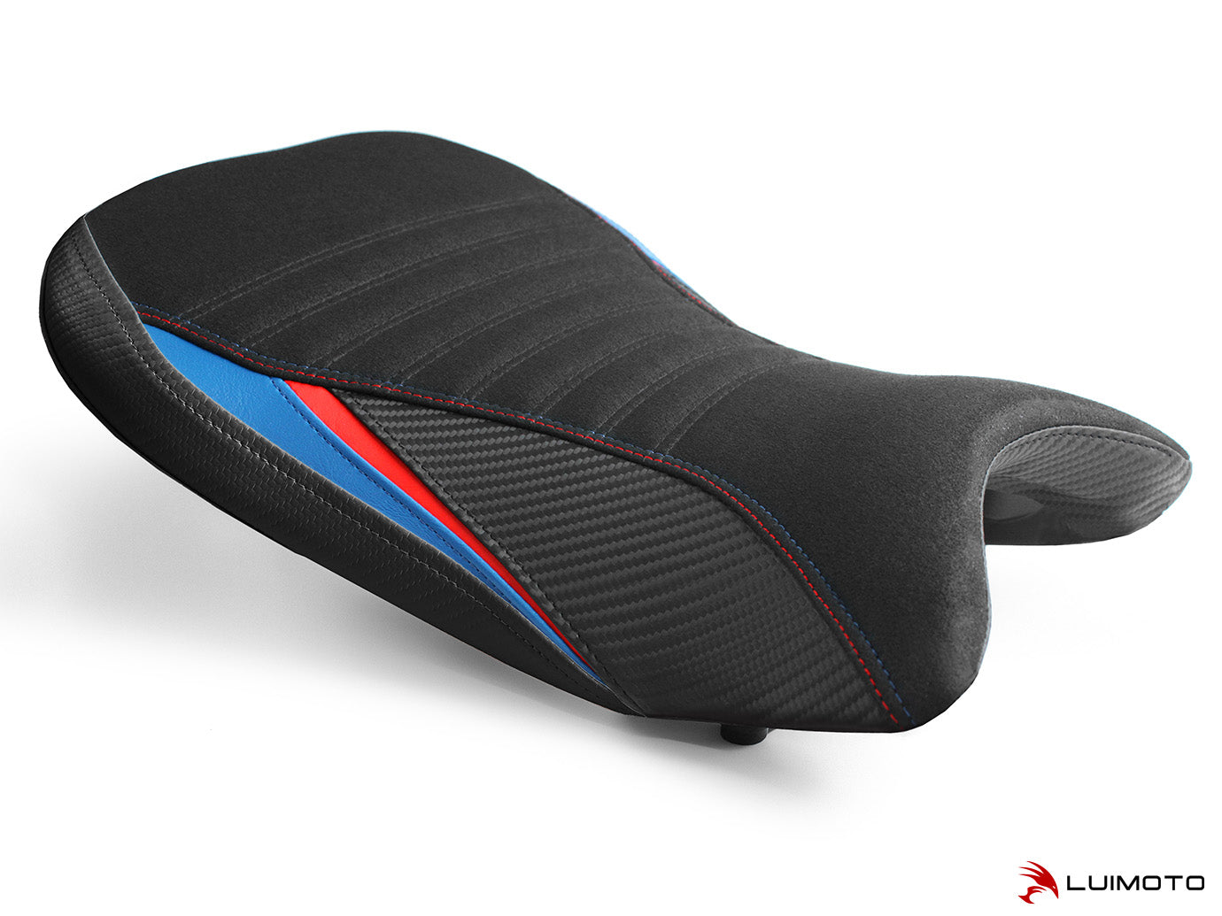 LUIMOTO (Motorsports) M SPORT Rider Seat Cover for the BMW S1000RR (2020+), M1000RR (21-22), M1000R (23-25) - Fits M Sport Seat Only