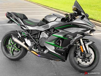LUIMOTO (HyperSport) Rider Seat Cover for the KAWASAKI H2 SX (18-21)
