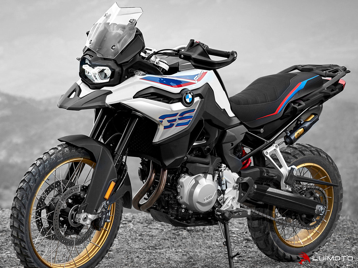 LUIMOTO (Motorsports) Rider Seat Cover for the BMW F750GS / F850GS / Adventure (2018+)