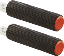 ARLEN NESS Knurled Foot Pegs - Male Mount - Orange 07-902