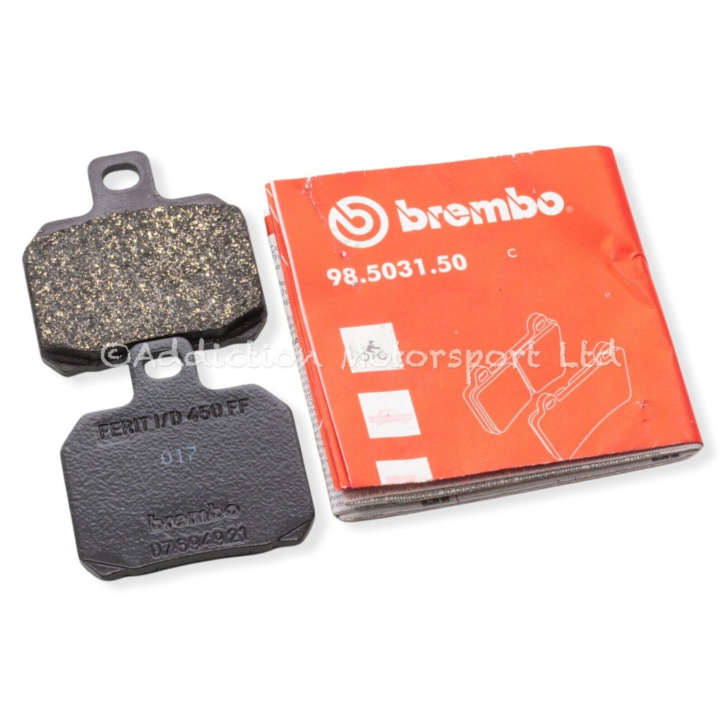 Brembo Organic (ID450) Rear Brake Pads for Rear P34 / HP 84mm Caliper - Pad Shape S