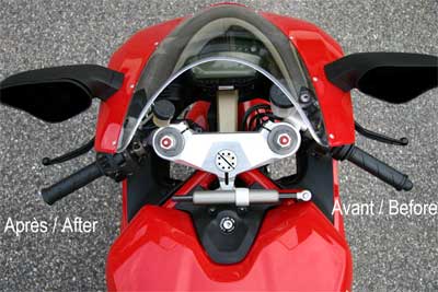 HeliBars TracStar Clip-ons for the Ducati 1198 / 1098 / 848