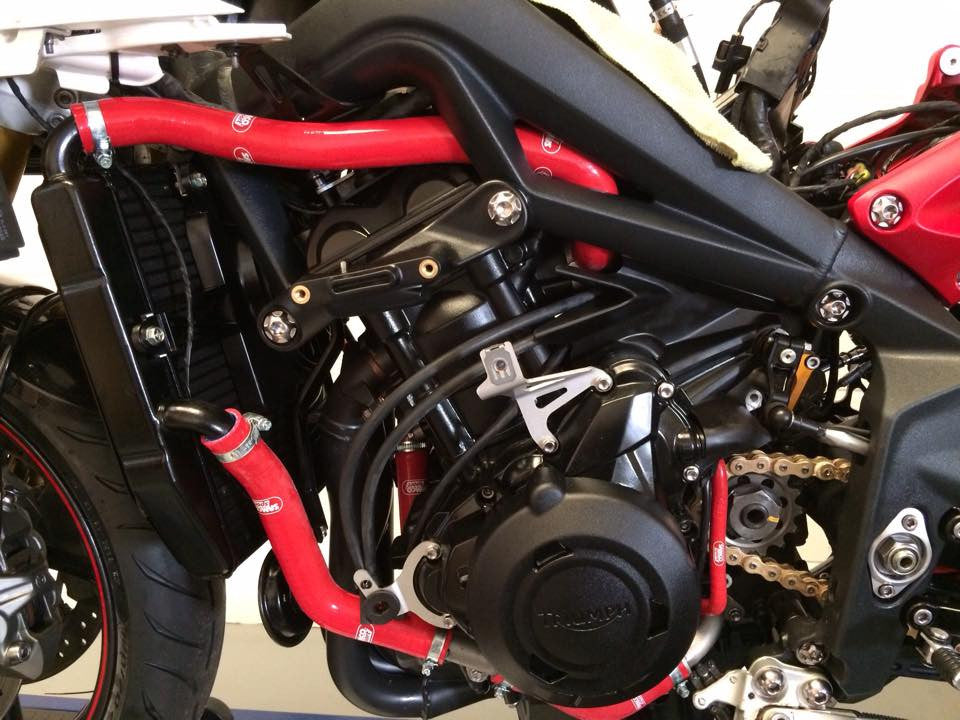 SamcoSport 6 Piece Full Silicone Coolant Hose Set For Triumph Daytona 675 / 675R (2013-17)