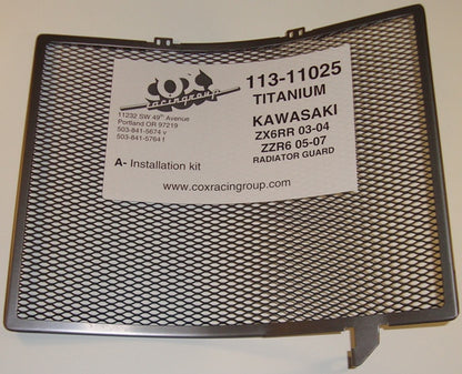 Cox Racing Radiator Guards for the Kawasaki ZX-6r (03-04)
