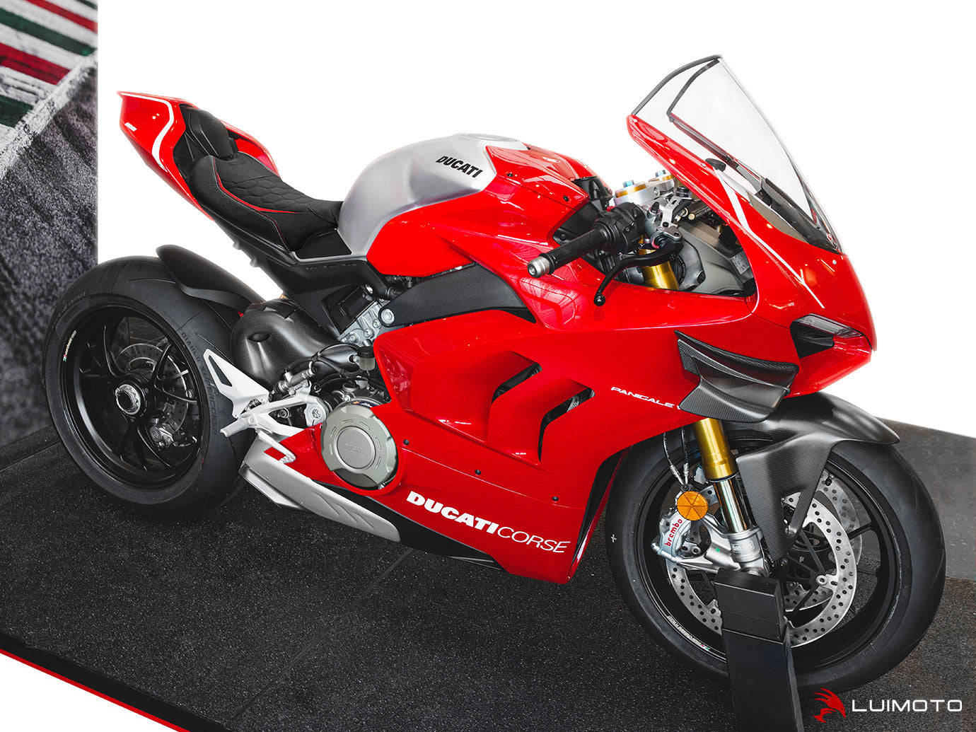 LUIMOTO HEX-R Rider Seat Cover for DUCATI PANIGALE V4 / S / R / Speciale (18-21)