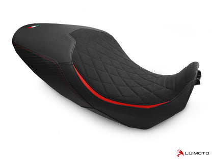 LUIMOTO Diamond Edition Rider Seat Cover for the DUCATI DIAVEL 1260 (2019+) - Low Seat