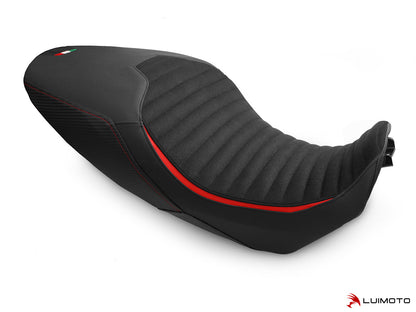 LUIMOTO Classic Sport Edition Rider Seat Cover for the DUCATI DIAVEL 1260 (2019+) - Low Seat