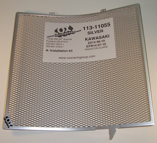 Cox Racing Radiator Guards for the Kawasaki GTR1400 Concours and ZX-14 / ZX-14R (2006+)
