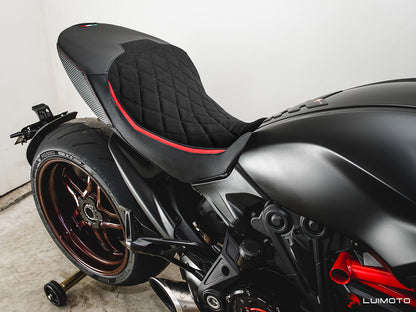 LUIMOTO Diamond Edition Rider Seat Cover for the DUCATI DIAVEL 1260 (2019+) - OE Seat