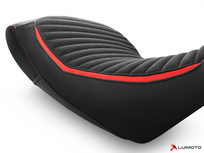 LUIMOTO Classic Sport Edition Rider Seat Cover for the DUCATI DIAVEL 1260 (2019+) - Low Seat