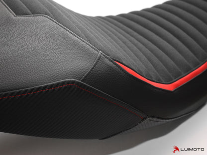 LUIMOTO Classic Sport Edition Rider Seat Cover for the DUCATI DIAVEL 1260 (2019+) - OE Seat