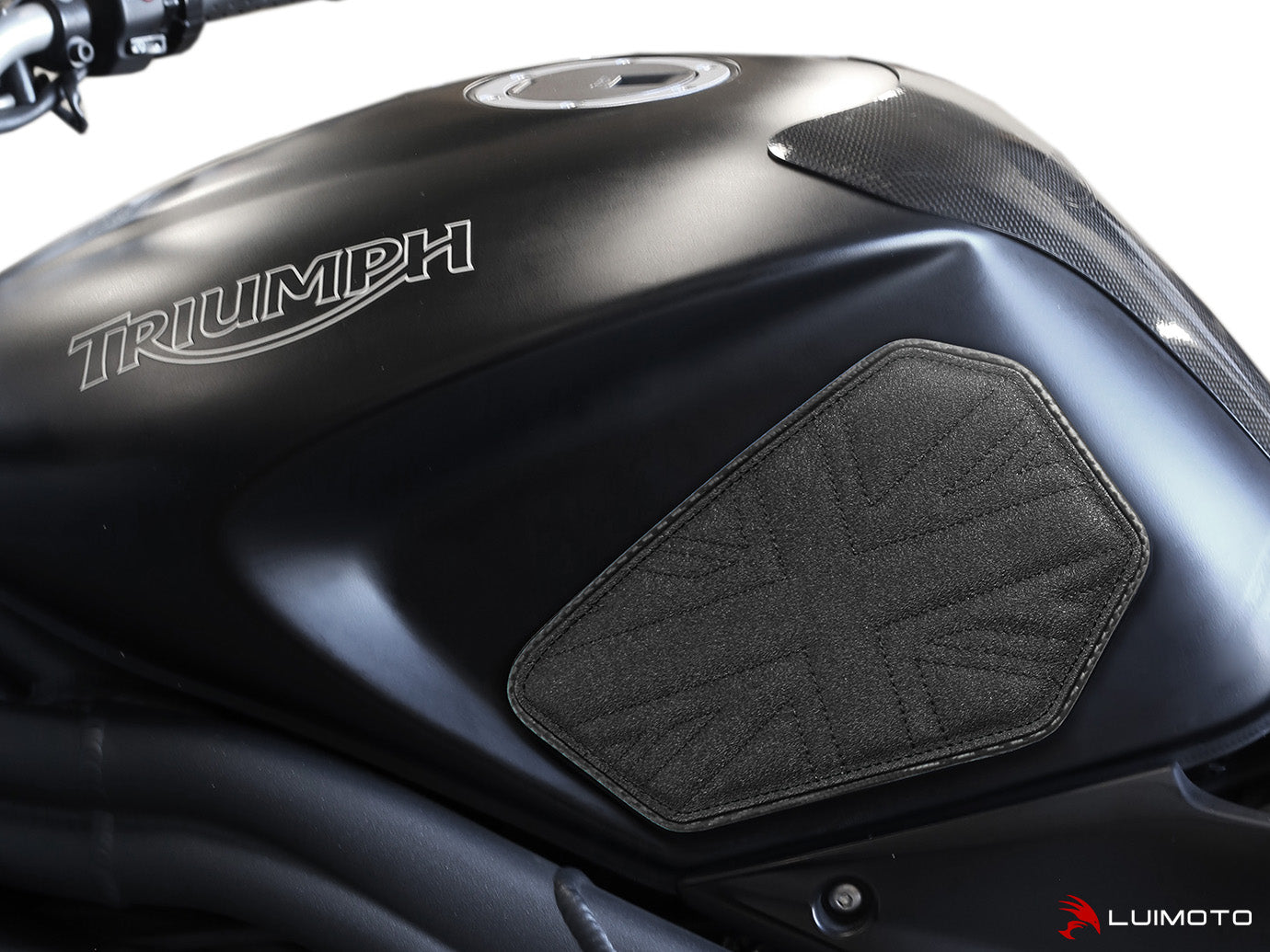 LUIMOTO TANK LEAF UNION JACK Tank Pads for the Triumph SPEED TRIPLE 1050 (05-10)