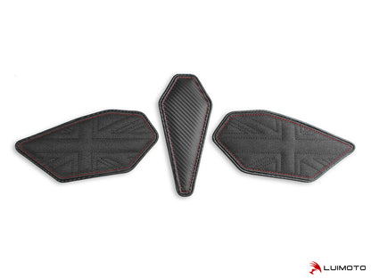 LUIMOTO TANK LEAF UNION JACK Tank Pads for the Triumph DAYTONA 765 / 675 (13-18) & STREET TRIPLE Rx (15-16)