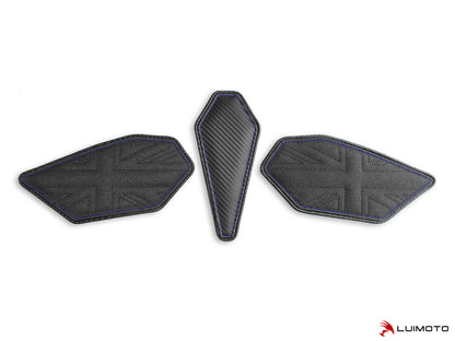 LUIMOTO TANK LEAF UNION JACK Tank Pads for the Triumph DAYTONA 765 / 675 (13-18) & STREET TRIPLE Rx (15-16)