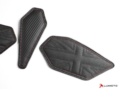LUIMOTO TANK LEAF UNION JACK Tank Pads for the Triumph DAYTONA 765 / 675 (13-18) & STREET TRIPLE Rx (15-16)