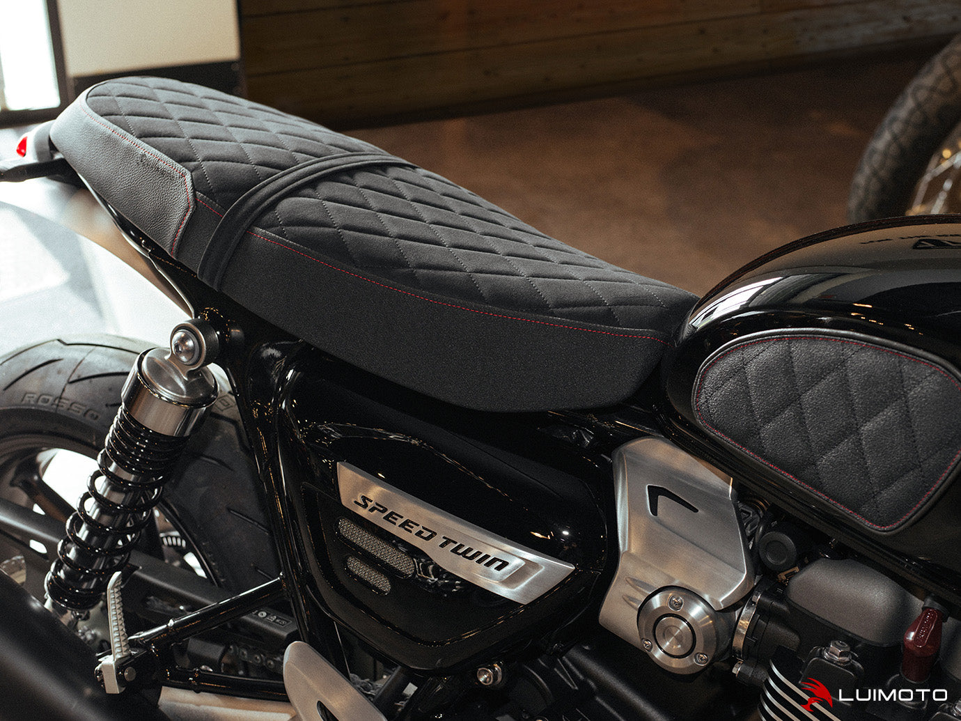 LUIMOTO Diamond Rider Seat Cover for the Triumph Speed Twin (2019+)