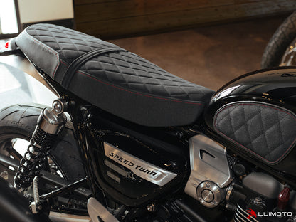 LUIMOTO Diamond Rider Seat Cover for the Triumph Speed Twin (2019+)