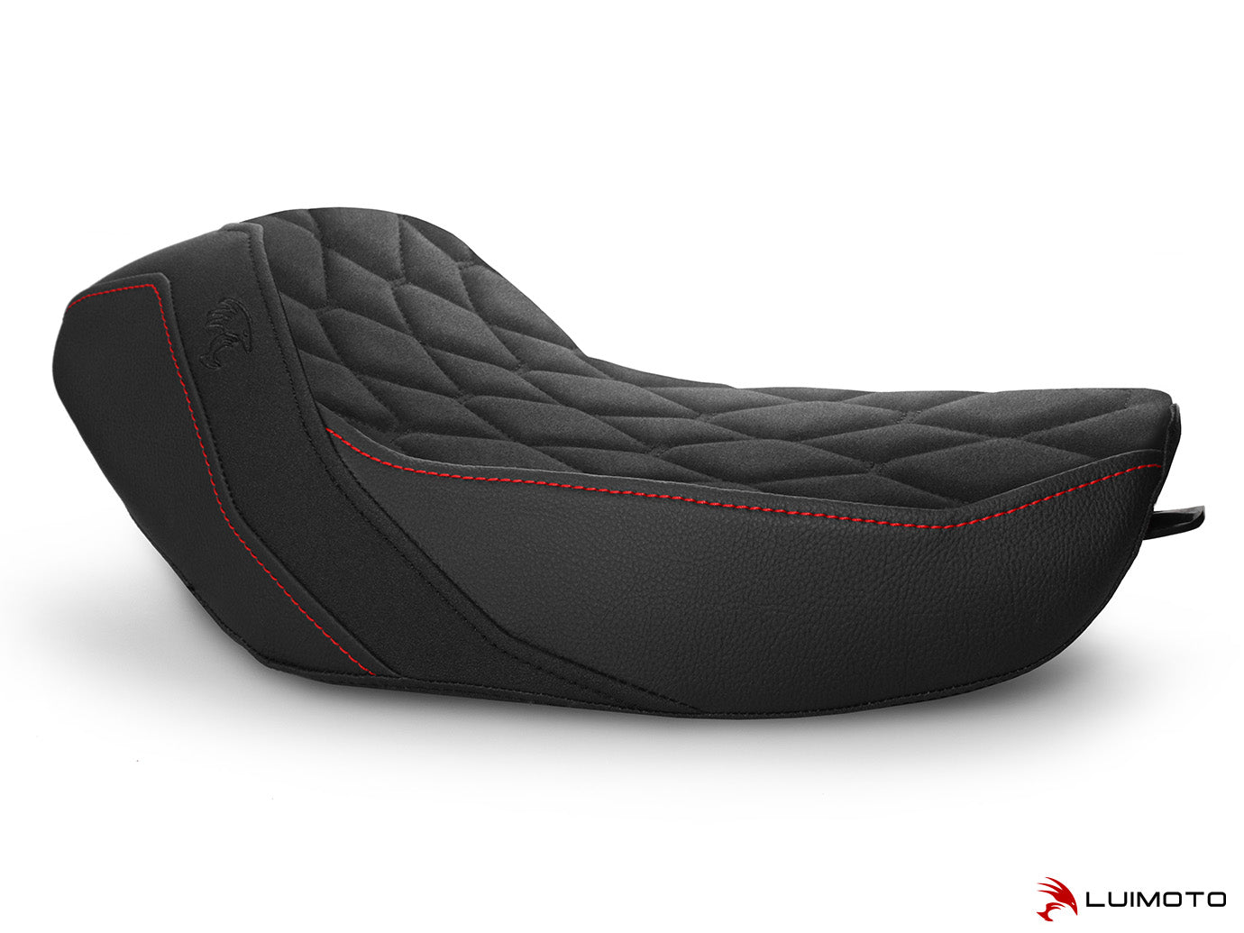 LUIMOTO (Hex-Diamond) Rider Seat Covers for the HARLEY DAVIDSON IRON 1200 (2018+)