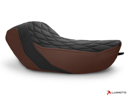 LUIMOTO (Hex-Diamond) Rider Seat Covers for the HARLEY DAVIDSON IRON 1200 (2018+)