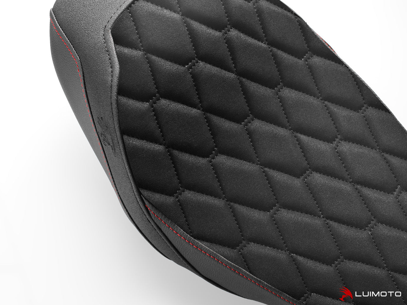 LUIMOTO (Hex-Diamond) Rider Seat Covers for the HARLEY DAVIDSON IRON 1200 (2018+)