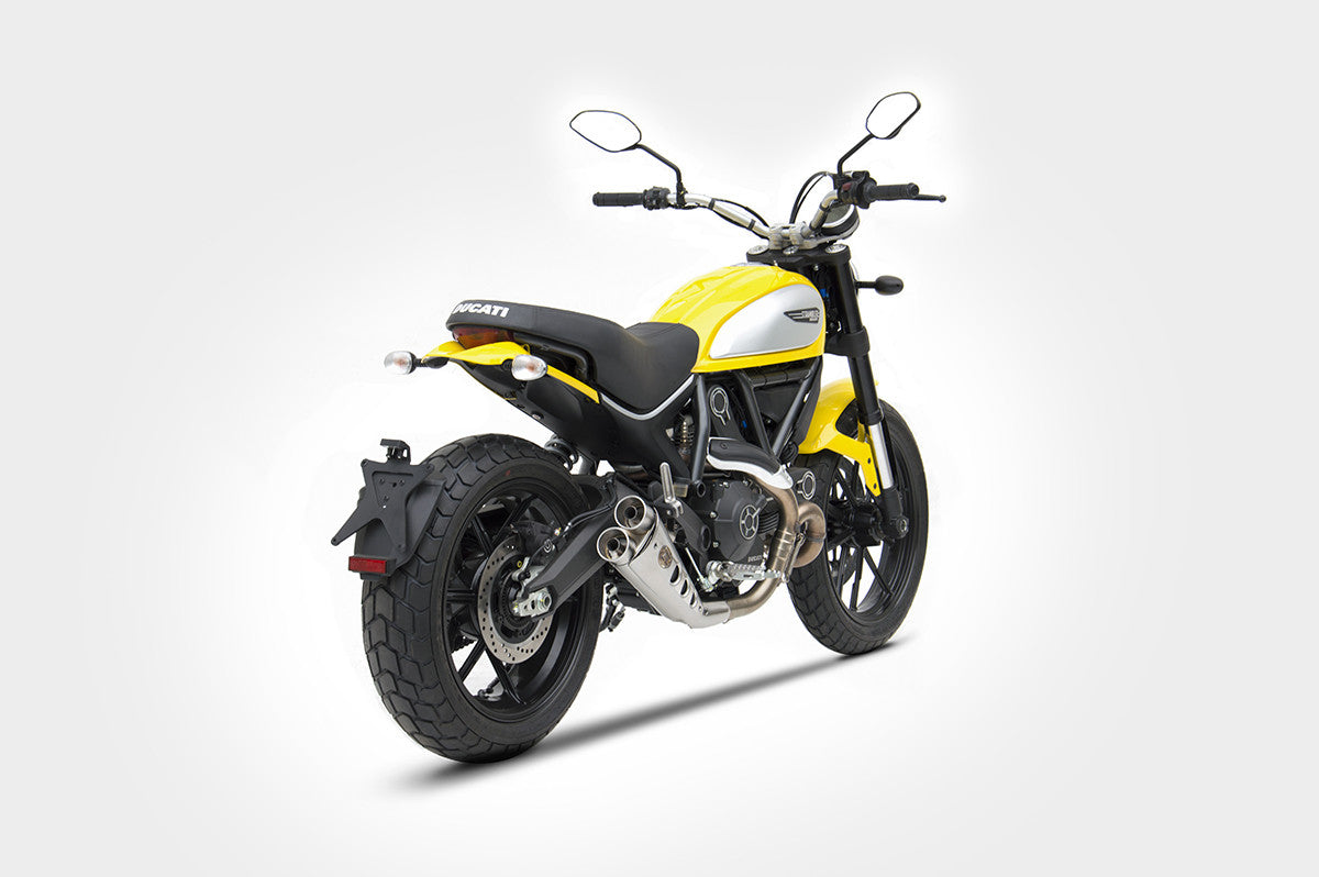 ZARD Low Mounted Special Edition Slip-on Exhaust for Ducati Scrambler