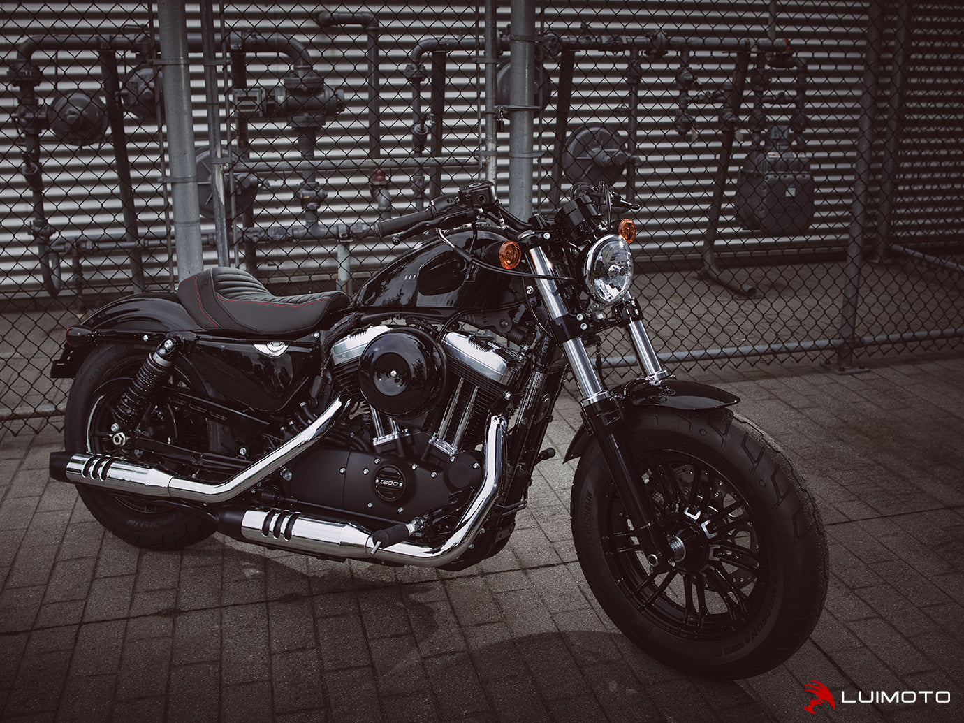 LUIMOTO (Classic) Rider Seat Covers for the HARLEY DAVIDSON IRON 1200 (2018+)